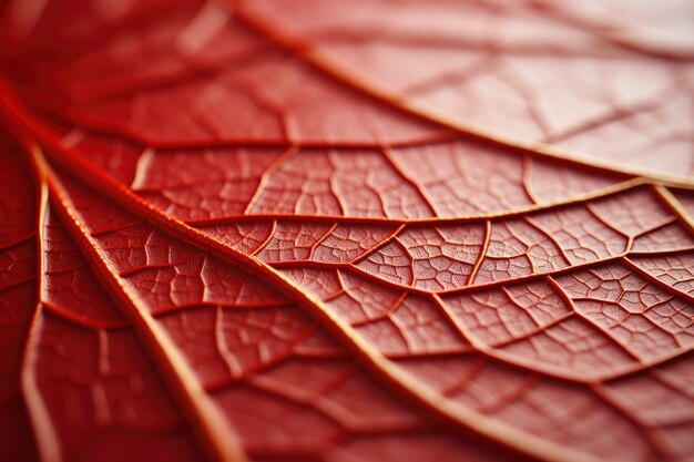 Close-up of dry autumn leaf with veins