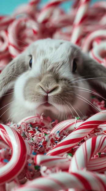 Free Photo close up on easter bunny