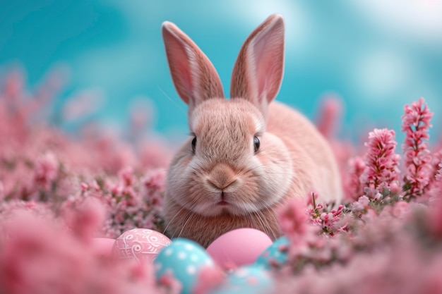 Free photo close up on easter bunny