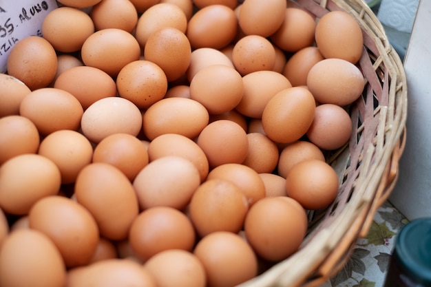 Close up on eco eggs groceries 