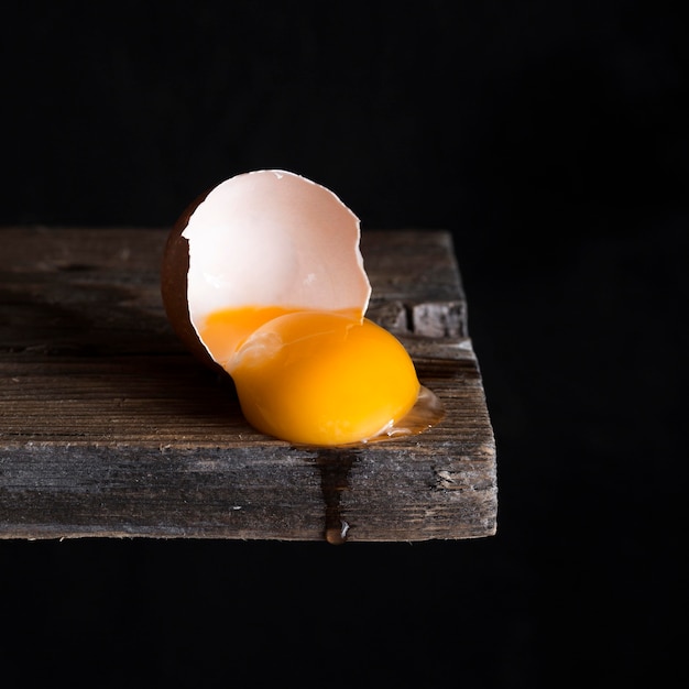 Free Photo close-up egg yolk