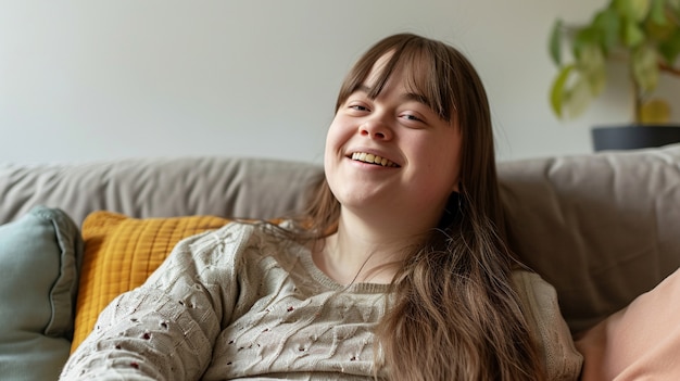 Close up on excited person portrait