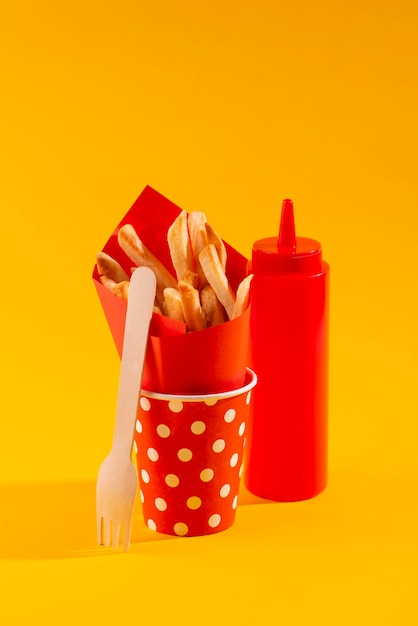 Free Photo close up on fast food still life