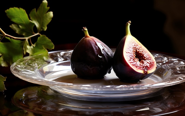 Free photo close up on figs seasonal fruit for winter