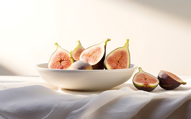 Free photo close up on figs seasonal fruit for winter