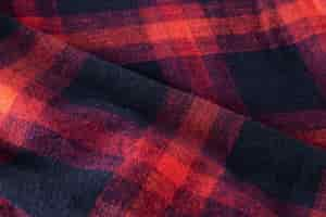 Free photo close up on flannel shirt detail