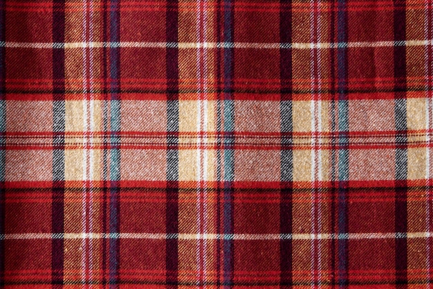 Free photo close up on flannel shirt detail