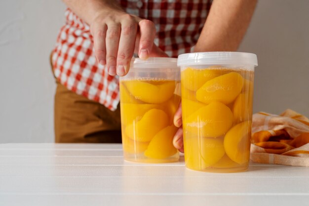 Close up on food preservation method