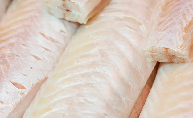 Free Photo close-up of fresh fish meat