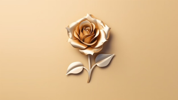 Free photo close up on golden rose