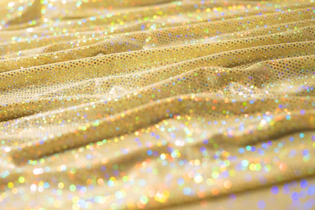 Free photo close up on golden sparks and glitter