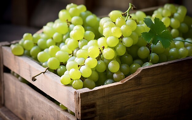 Close up on grapes seasonal fruit for winter