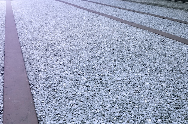 Close-up of gravel road