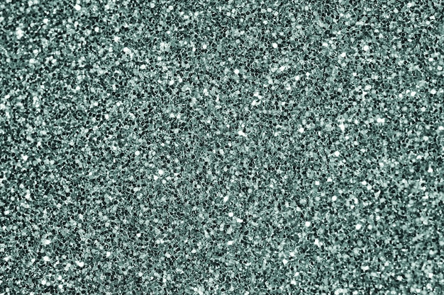 Close up of green glitter textured background