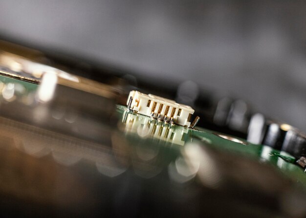 Free Photo close up hardware component background