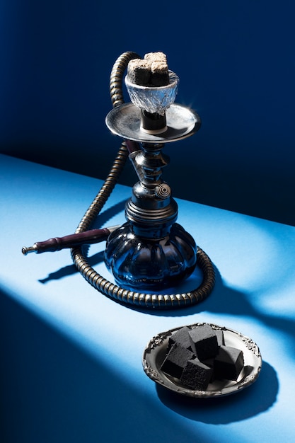 Free Photo close up on hookah for vaping