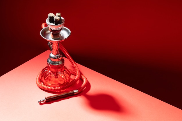 Free Photo close up on hookah for vaping