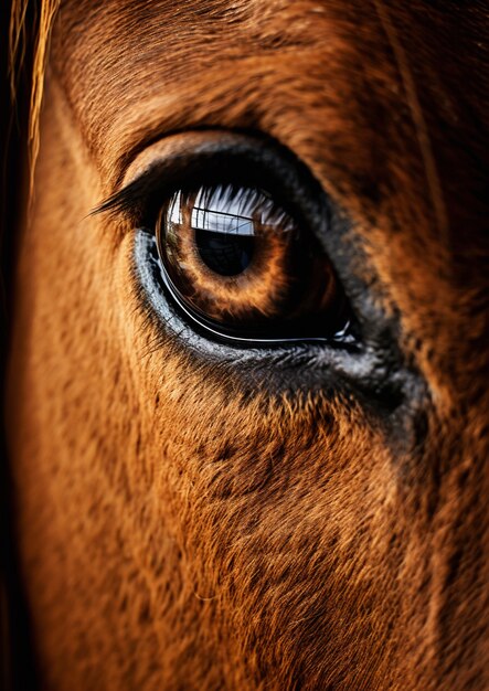 Close-up of horse eye