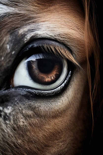 Close-up of horse eye