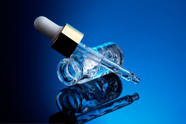 Free photo close up on hyaluronic acid tratment