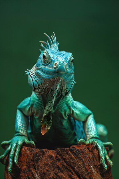 Close up iguana in nature