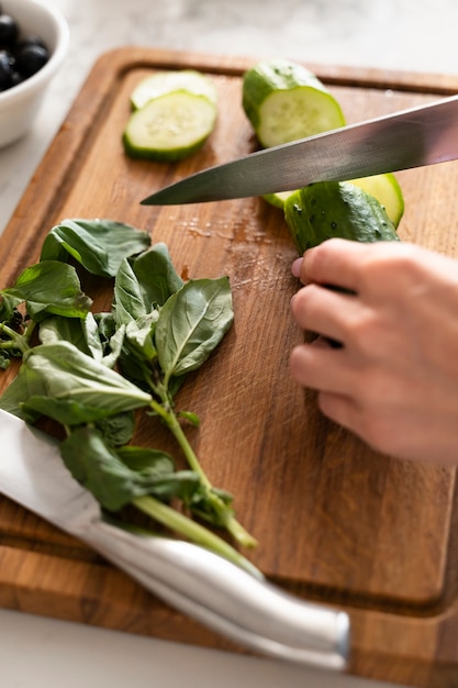 Close up on ingredients used for cooking