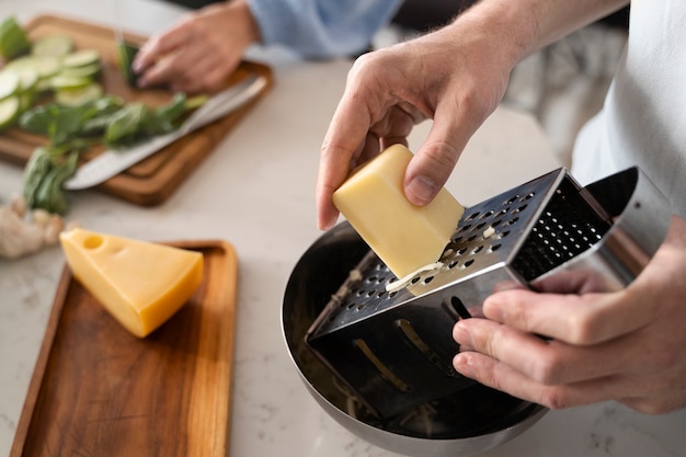 Close up on ingredients used for cooking