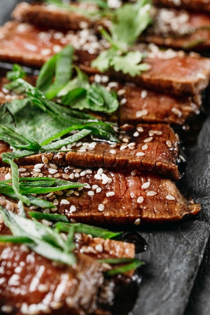 Close-up of japanese meal composition