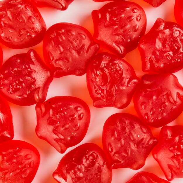 Close-up jelly strawberries