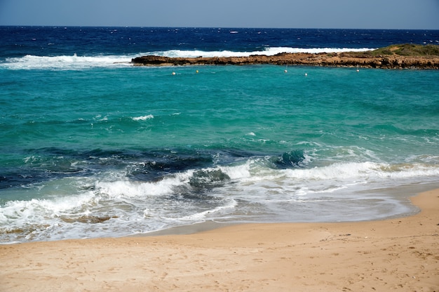 Close up Landscape of the seashore