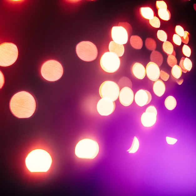 Close-up lights on purple flash