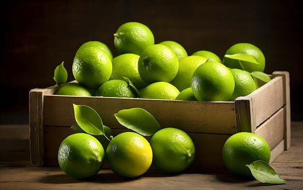 Close up on lime seasonal fruit for winter