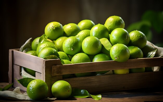 Close up on lime seasonal fruits for winter