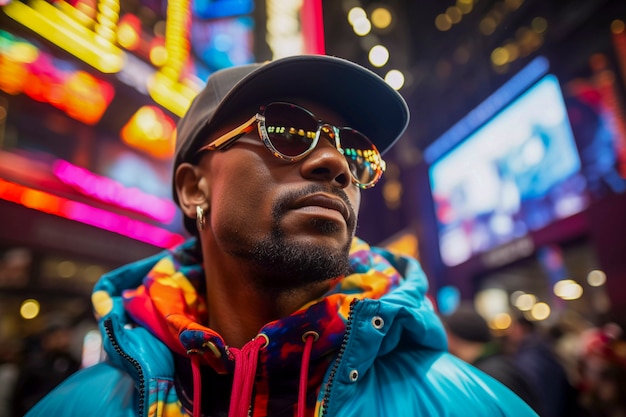 Close up on man on new york streets