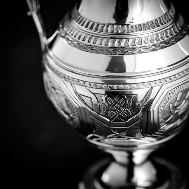 Free Photo close up on metallic chalice