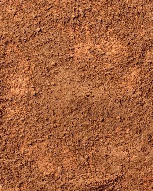 Close up mixture of clay powder