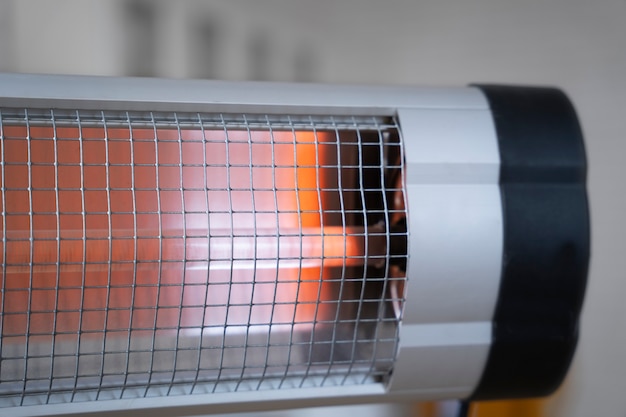 Free photo close up modern heater at home