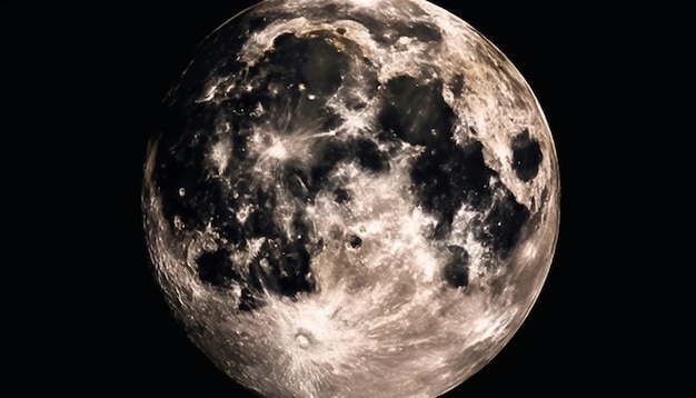 Free Photo a close up of the moon with the city of london in the background