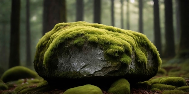 Free photo close up on moss in nature