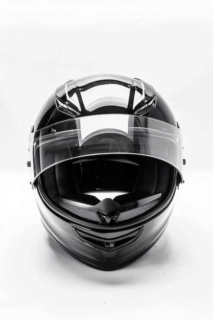 Free photo close up on motorcycle helmet