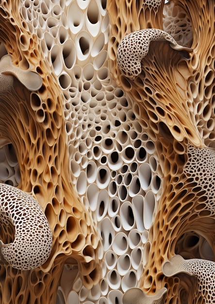 Free photo close-up of mushroom structure