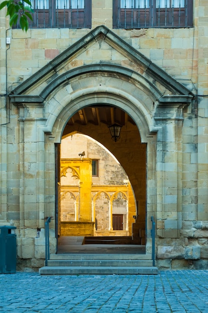 Close up of Palace of the Kings of Navarre at Olite