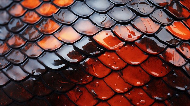 Close up on  pattern of scales