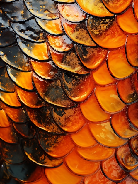 Free Photo close up on  pattern of scales