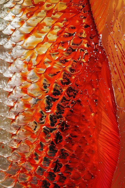 Close up on  pattern of scales