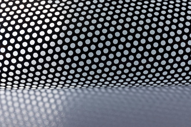 Free photo close up on perforated fabric