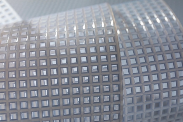 Free photo close up on perforated fabric