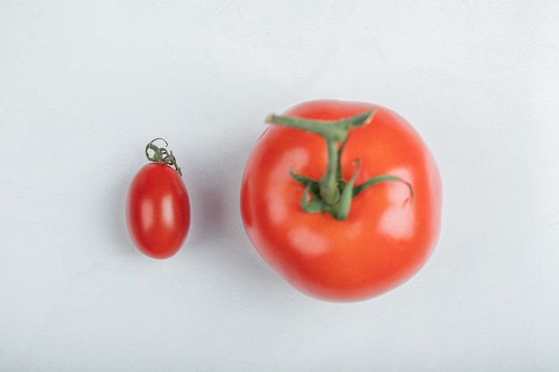 Close up photo of organic cherry tomato . High quality photo