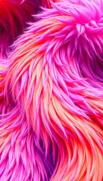 Free photo close up on pink faux fur texture