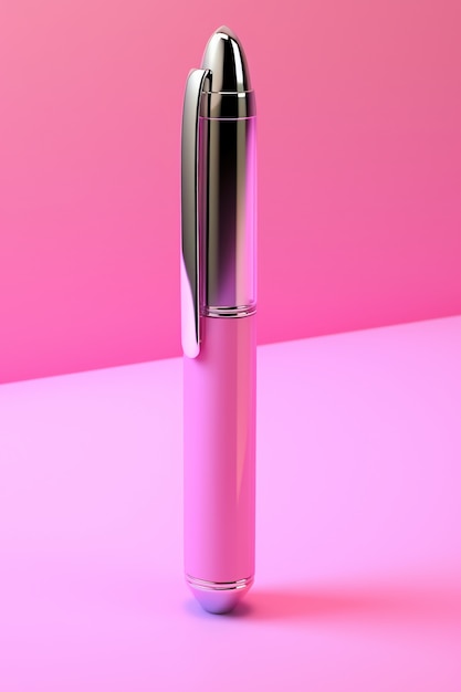 Free photo close up on pink pen